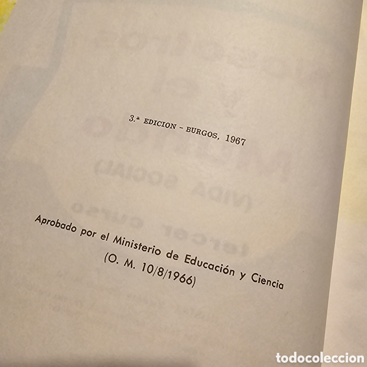 Libros de segunda mano: NOSOTROS Y EL MUNDO - 3&deg; CURSO - Foto 2