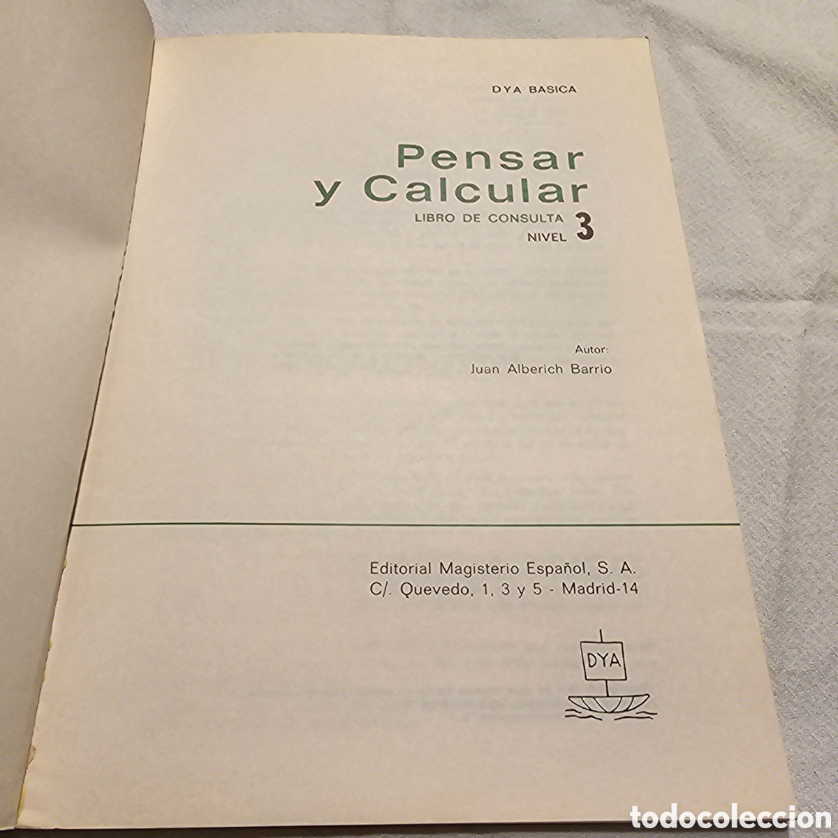 Libros de segunda mano: PENSAR Y CALCULAR 3&ordm;, LIBRO DE CONSULTA - Foto 2