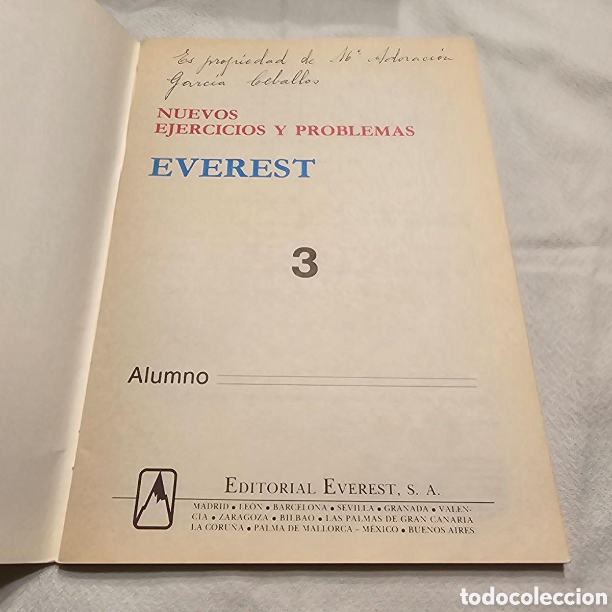 Libros de segunda mano: CUADERNILLO, NUEVOS EJERCICIOS Y PROBLEMAS EVEREST, CICLO MEDIO 3 - Foto 2