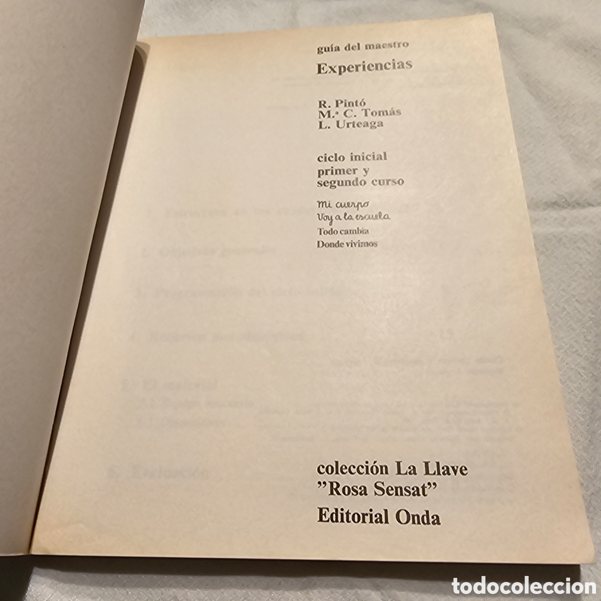 Libros de segunda mano: GUIA DEL MAESTRO EXPERIENCIAS. COLECCION LA LLAVE 1981 - Foto 2