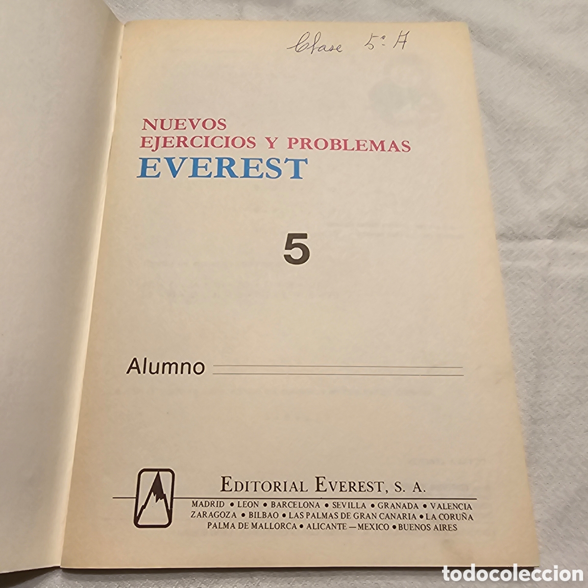 Libros de segunda mano: CUADERNILLO, NUEVOS EJERCICIOS Y PROBLEMAS EVEREST, CICLO MEDIO 5 - Foto 2
