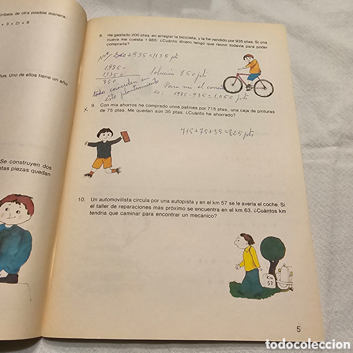 Libros de segunda mano: CUADERNILLO, NUEVOS EJERCICIOS Y PROBLEMAS EVEREST, CICLO MEDIO 5 - Foto 4
