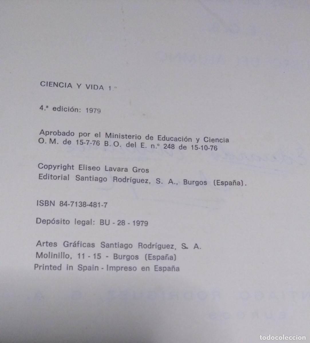 Libros de segunda mano: Ciencia y vida - HSR - Egb. - Foto 4