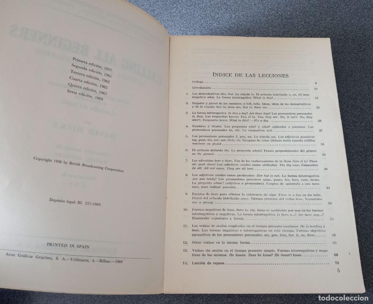 Libros de segunda mano: El Curso De Ingl&eacute;s De La BBC De Londres Calling All Beginners - Foto 4