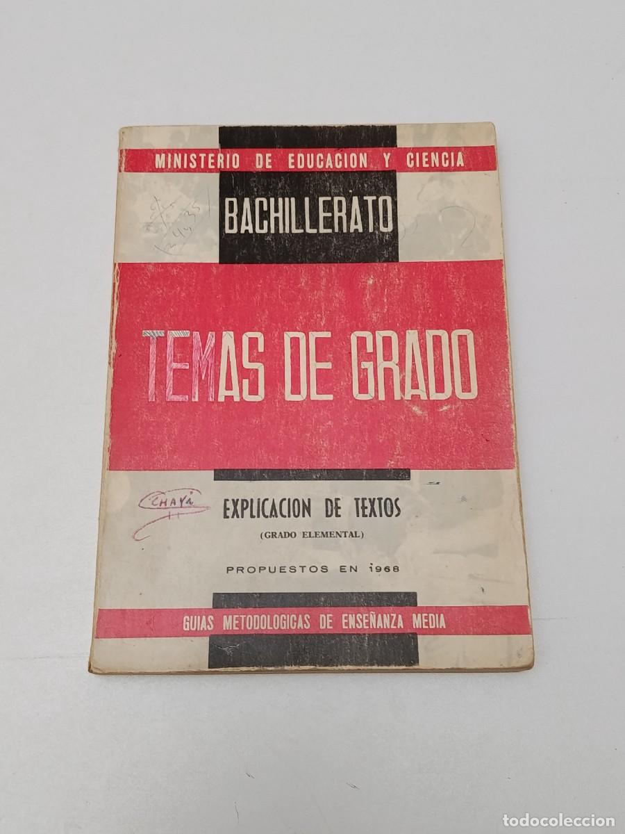 Libri di seconda mano: BALLICHERATO TEMAS DE GRADO