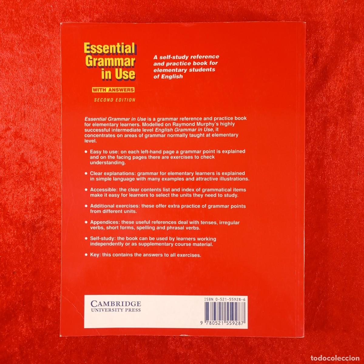 Libros de segunda mano: ESSENTIAL GRAMMAR IN USE - RAYMOND MURPHY - CAMBRIDGE UNIVERSITY PRESS - 1997 / 2052 - Foto 2