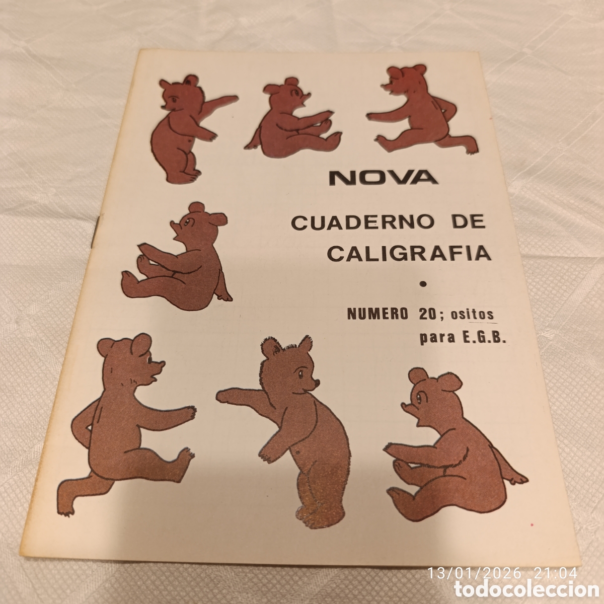 Libros de segunda mano: Cuaderno de Caligraf&iacute;a&nbsp;de la editorial&nbsp;Nova.&nbsp;E.G.B,a&ntilde;o 1977,sin uso. - Foto 1