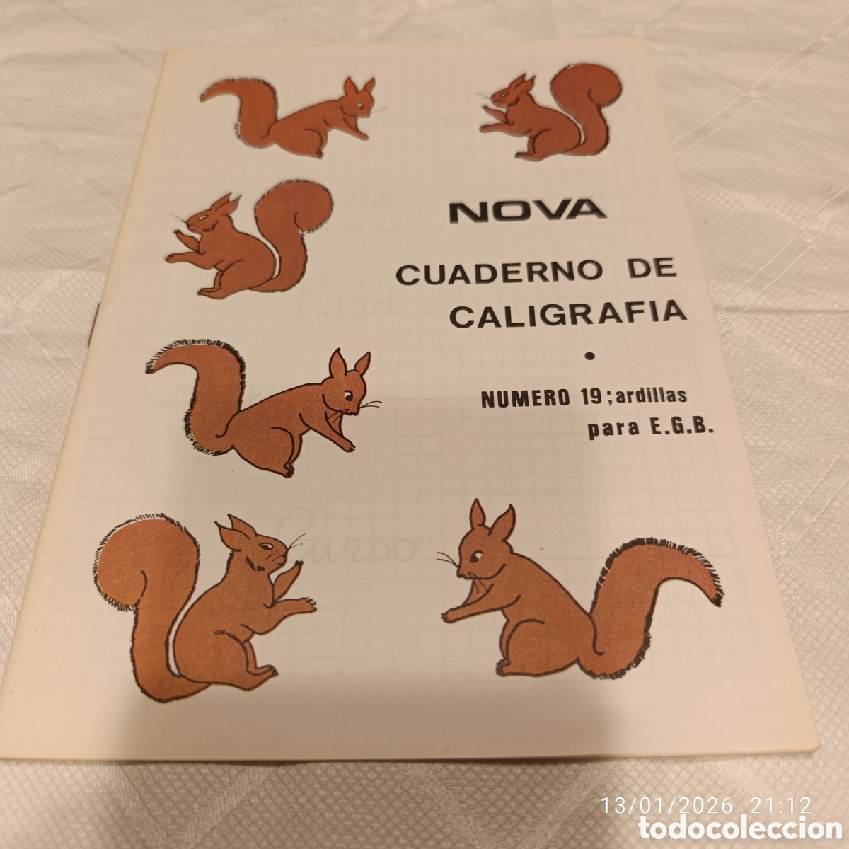 Libros de segunda mano: Cuaderno de Caligraf&iacute;a&nbsp;de la editorial&nbsp;Nova.&nbsp;E.G.B,a&ntilde;o 1977,sin uso. - Foto 1