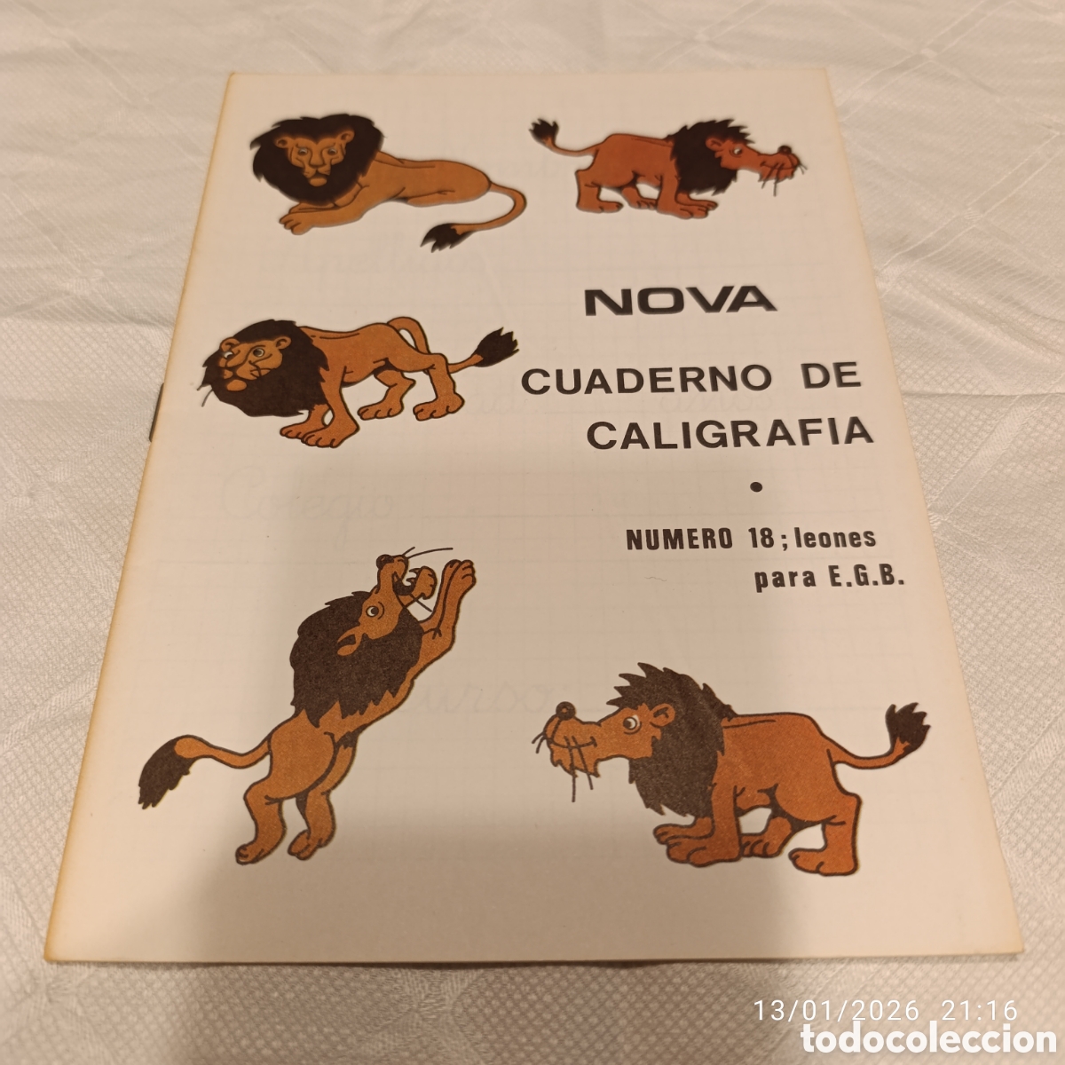 Libros de segunda mano: Cuaderno de Caligraf&iacute;a&nbsp;de la editorial&nbsp;Nova.&nbsp;E.G.B,a&ntilde;o 1977,sin uso. - Foto 1
