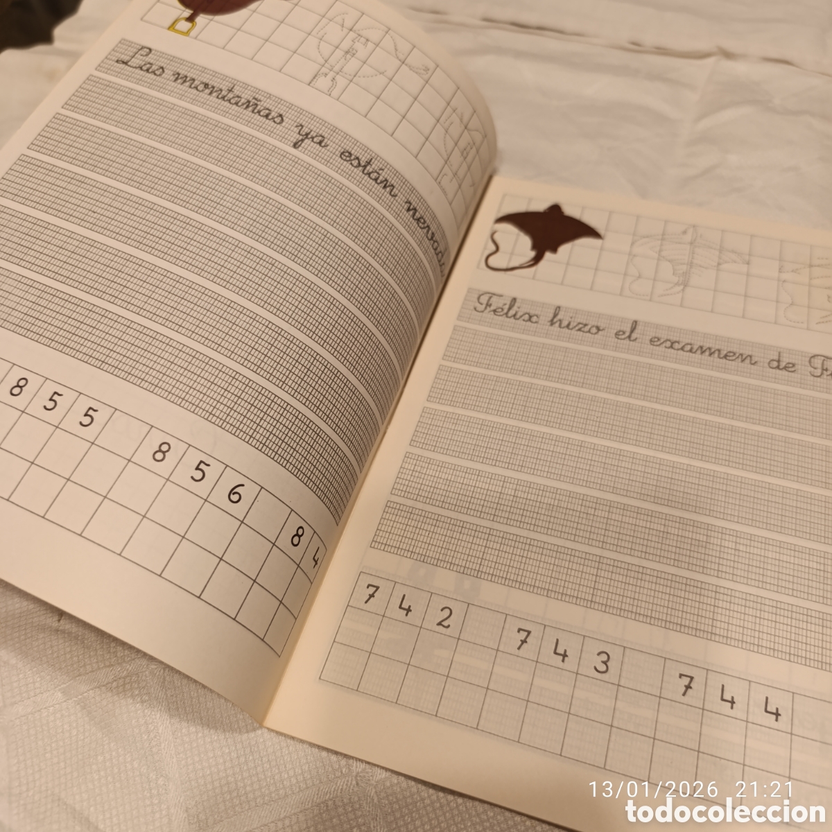 Libros de segunda mano: Cuaderno de Caligraf&iacute;a&nbsp;de la editorial&nbsp;Nova.&nbsp;E.G.B,a&ntilde;o 1977,sin uso. - Foto 2