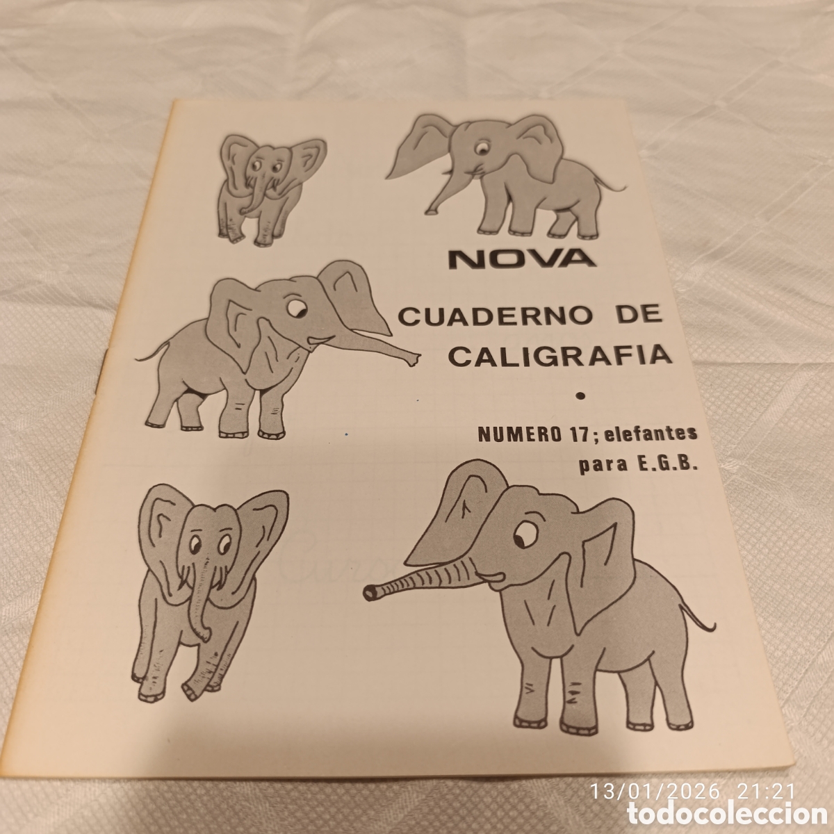 Libros de segunda mano: Cuaderno de Caligraf&iacute;a&nbsp;de la editorial&nbsp;Nova.&nbsp;E.G.B,a&ntilde;o 1977,sin uso. - Foto 1