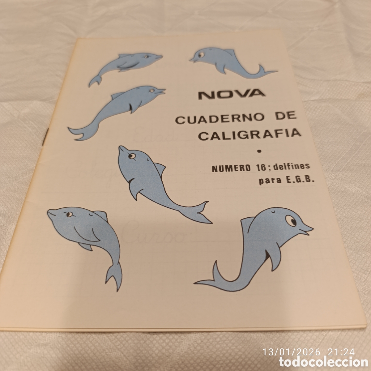 Libros de segunda mano: Cuaderno de Caligraf&iacute;a&nbsp;de la editorial&nbsp;Nova.&nbsp;E.G.B,a&ntilde;o 1977,sin uso. - Foto 1