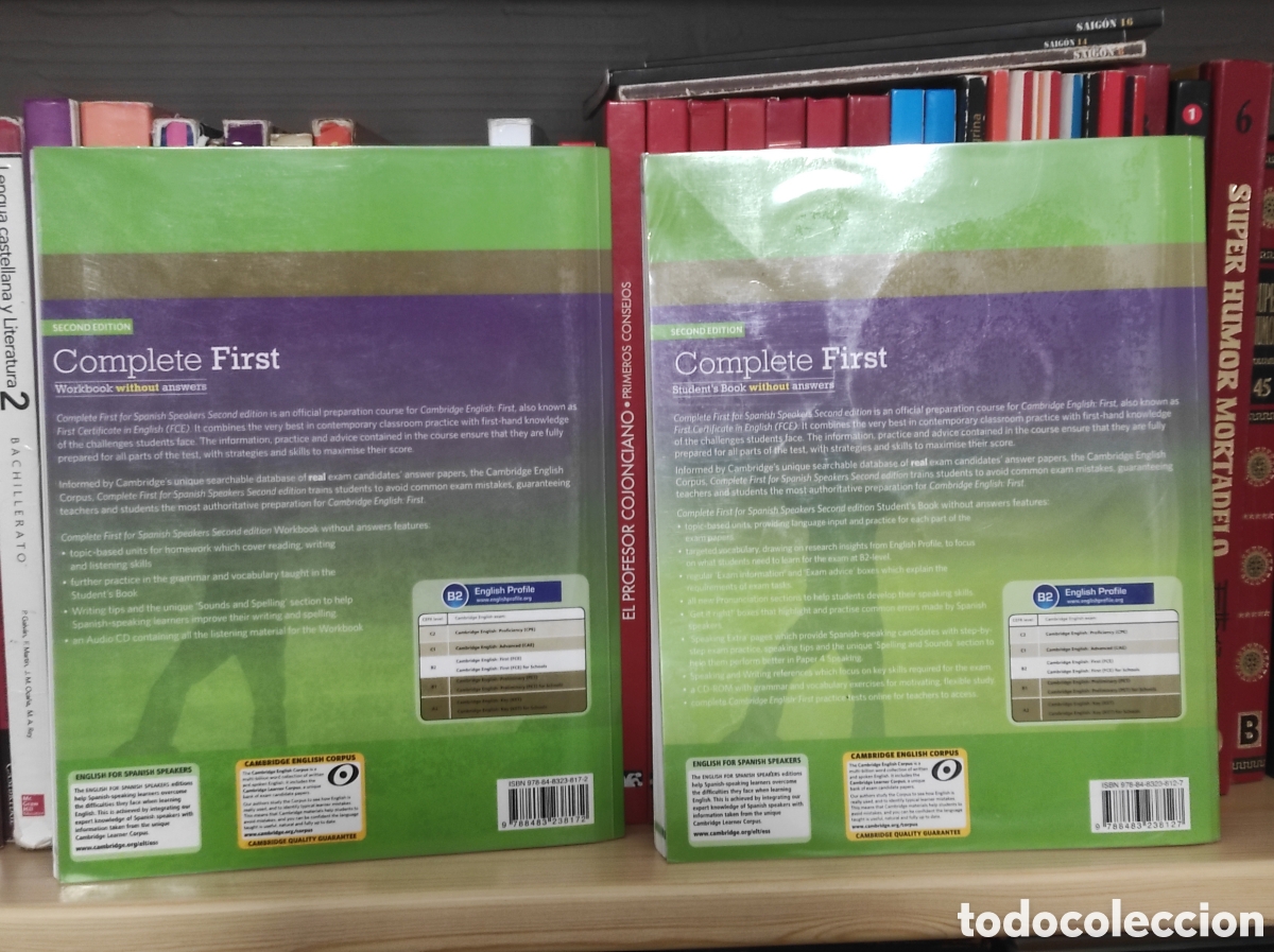 Libros de segunda mano: 2 libros texto B2. Cambridge english complete first student`s book & Workbook without answers - Foto 2