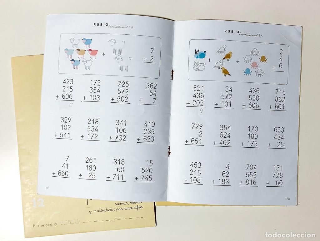Libros de segunda mano: PROBLEMAS Y OPERACIONES RUBIO 1A, 4A Y 12 - Foto 3