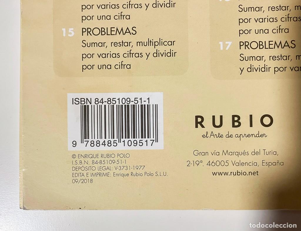 Libros de segunda mano: PROBLEMAS Y OPERACIONES RUBIO 1A, 4A Y 12 - Foto 4