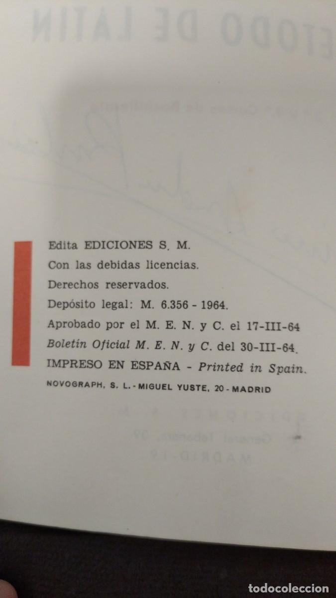 Libros de segunda mano: M&eacute;todo de Lat&iacute;n - SM. - Foto 3