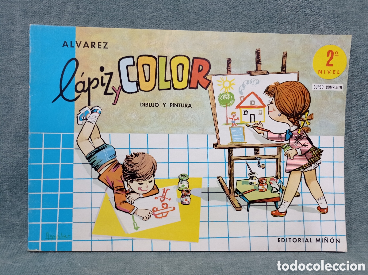 Gebrauchte B&uuml;cher: L&Aacute;PIZ Y COLOR N&ordm; 2 - CARTILLA ESCOLAR DE DIBUJO Y PINTURA - &Aacute;LVAREZ - ED. MI&Ntilde;&Oacute;N