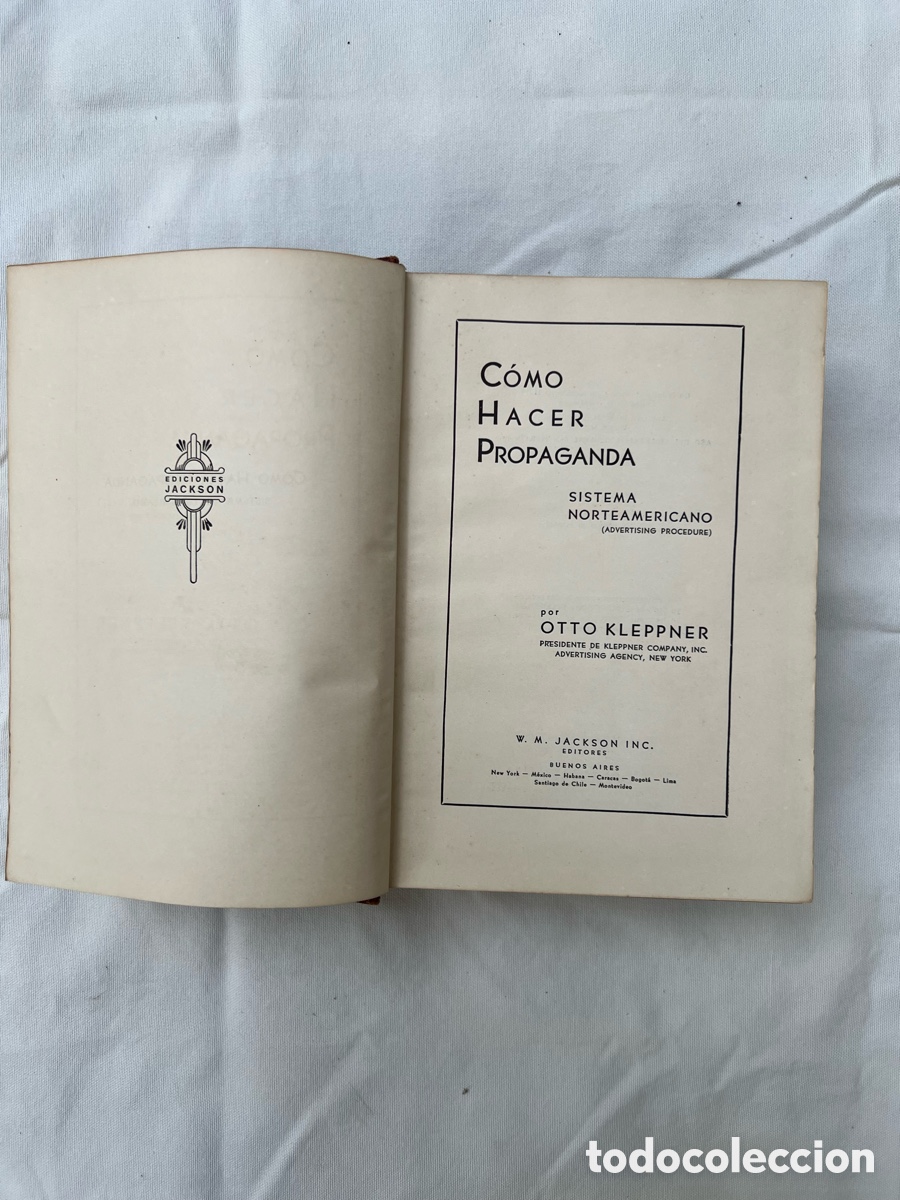 Libros de segunda mano: &rdquo;C&oacute;mo hacer propaganda&rdquo;, Otto Kleppner (1950) - Foto 3