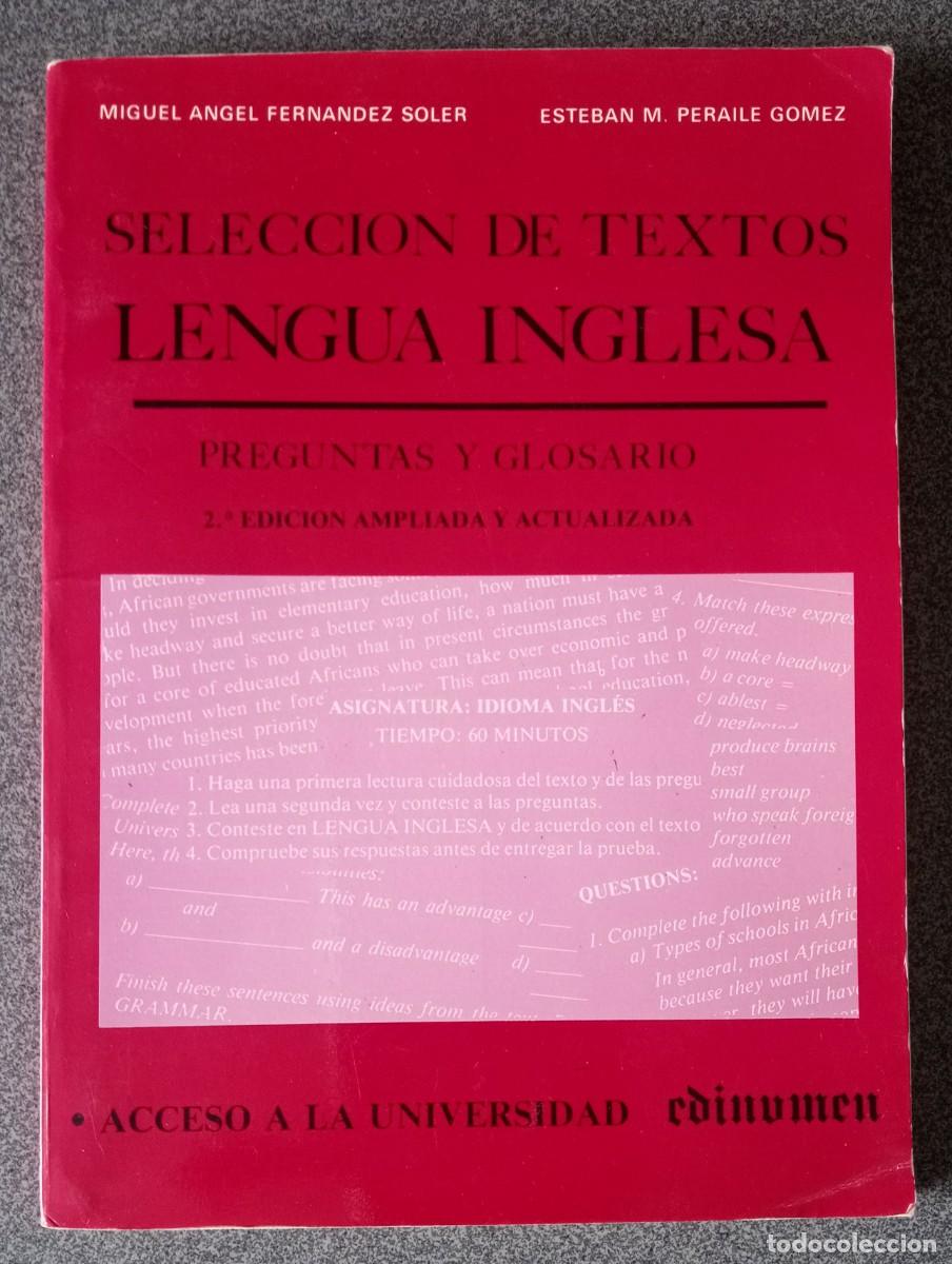 Libros de segunda mano: Selecci&oacute;n De Textos Lengua Inglesa