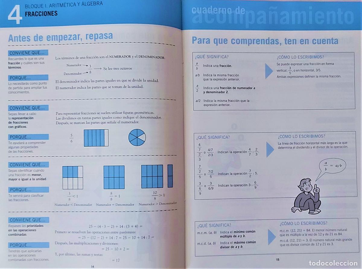 Libros de segunda mano: MATEM&Aacute;TICAS - SERIE PR&Aacute;CTICA - 1&ordm; ESO - SANTILLANA - Foto 3