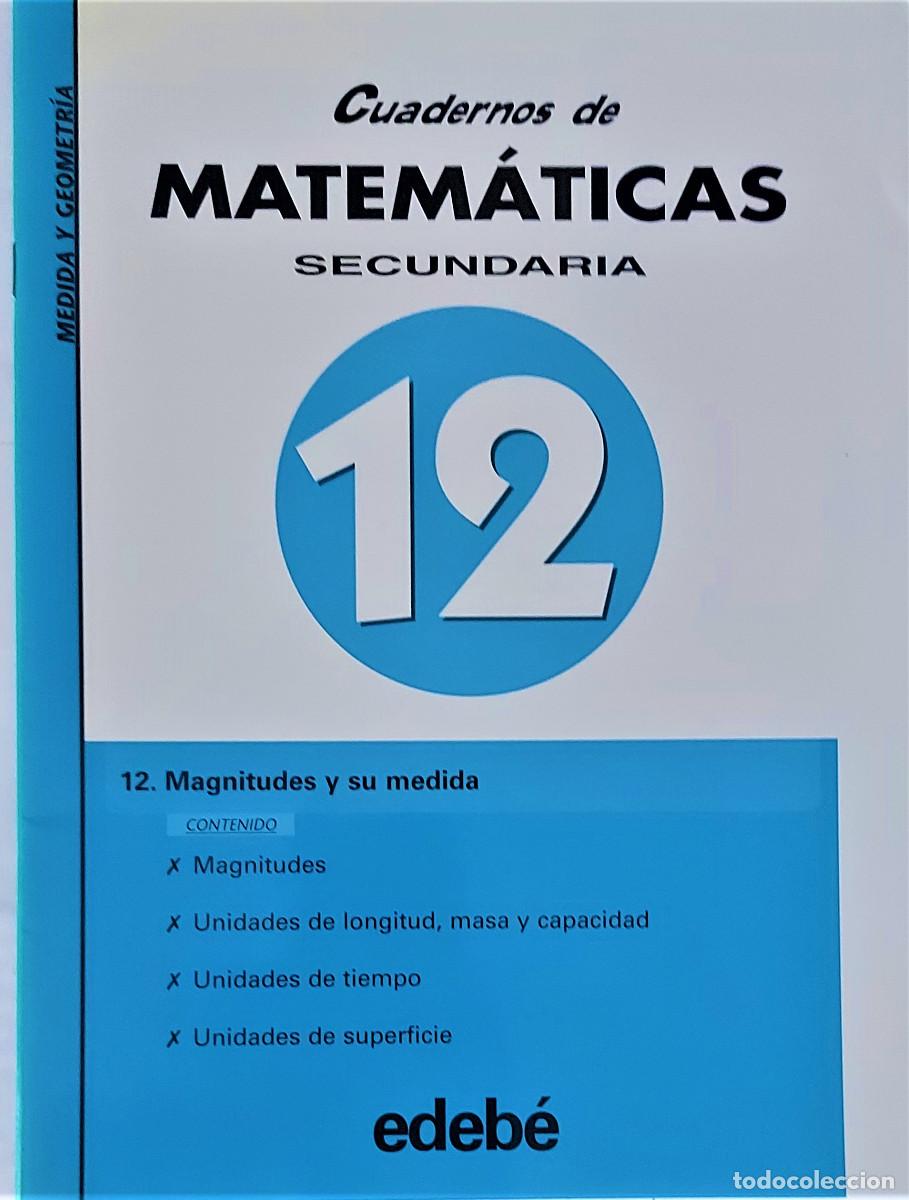 Libros de segunda mano: CUADERNOS DE MATEM&Aacute;TICAS. SECUNDARIA ( 6 CUADENOS ). EDEB&Eacute; - Foto 5