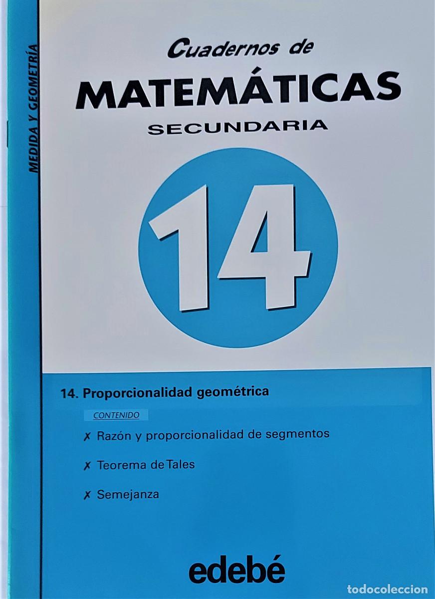 Libros de segunda mano: CUADERNOS DE MATEM&Aacute;TICAS. SECUNDARIA ( 6 CUADENOS ). EDEB&Eacute; - Foto 7