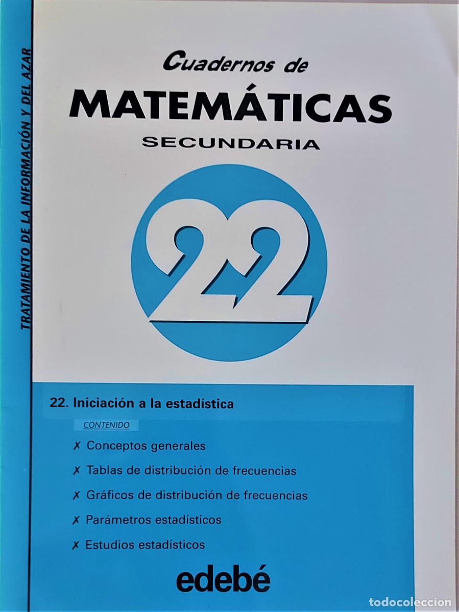 Libros de segunda mano: CUADERNOS DE MATEM&Aacute;TICAS. SECUNDARIA ( 6 CUADENOS ). EDEB&Eacute; - Foto 9