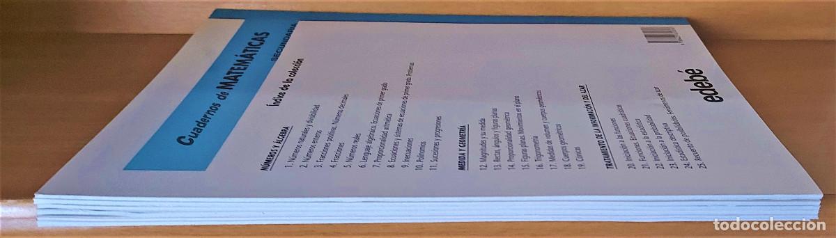 Libros de segunda mano: CUADERNOS DE MATEM&Aacute;TICAS. SECUNDARIA ( 6 CUADENOS ). EDEB&Eacute; - Foto 3