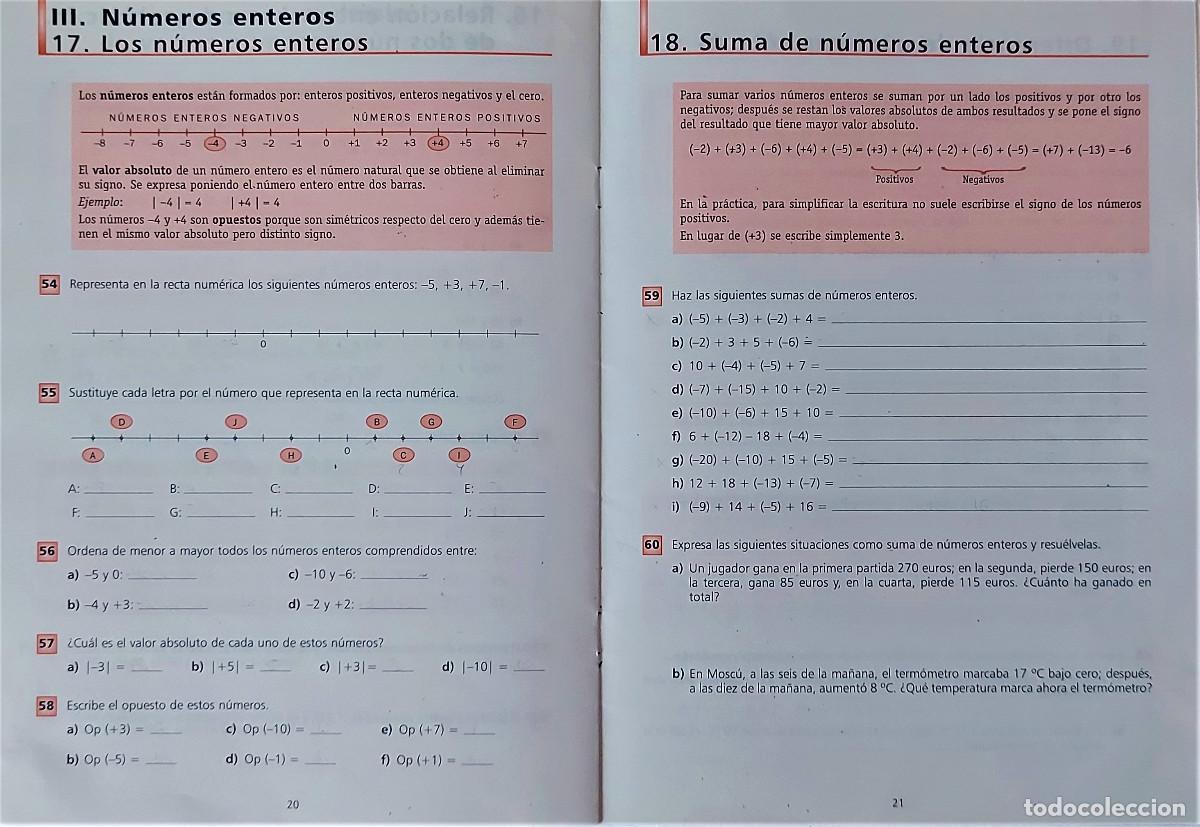 Libros de segunda mano: CUADERNOS DE MATEM&Aacute;TICAS 2&ordm; E.S.O. - EDITORIAL SM - N&Uacute;MEROS 1,3,6 - Foto 7