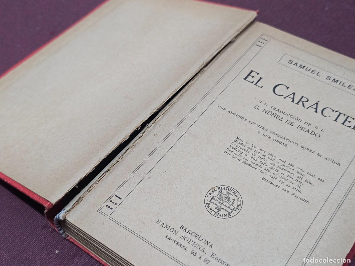 Libros de segunda mano: El Car&aacute;cter - Samuel Smiles. / Ram&oacute;n Sopena - Foto 5