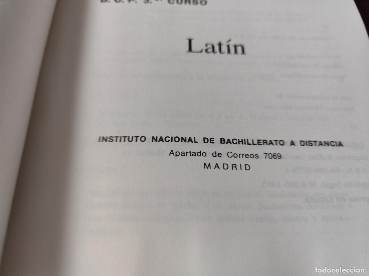 Libros de segunda mano: LATIN 3&ordm;BUP 46/1 / / CJA 448 / INBAD - Foto 7