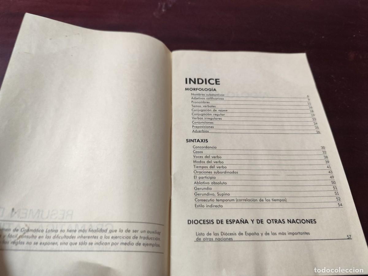 Libros de segunda mano: RESUMEN DE GRAMATICA LATINA / / CJA 448 / - Foto 6