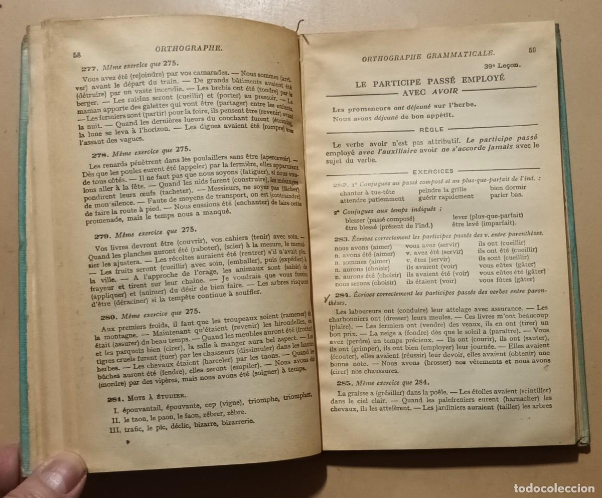 Libros de segunda mano: COURS D ORTHOGRAPHE - E. ET O. BLED - HACHETTE - 1946 - Foto 2