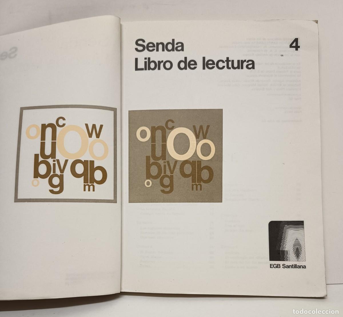 Libros de segunda mano: SENDA LIBRO DE LECTURA 4&ordm; EGB. SANTILLANA DE EDICIONES 1978 - Foto 3