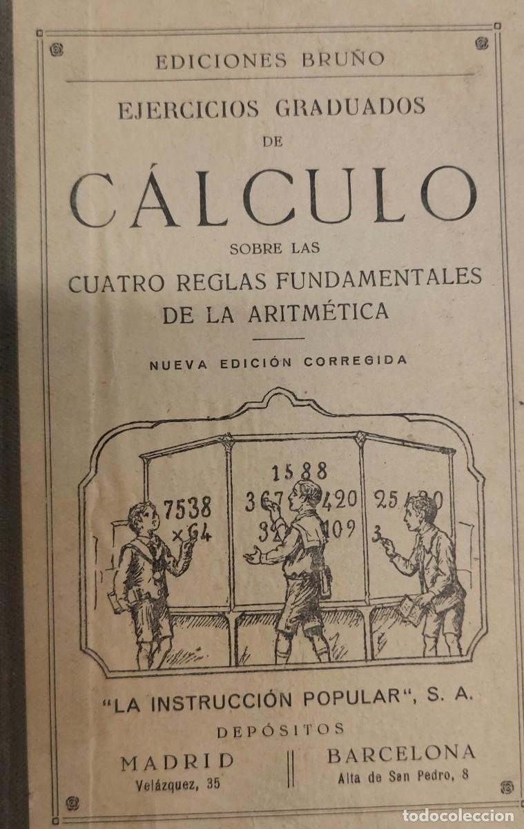 Libros de segunda mano: Ejercicios graduados de c&aacute;lculo. Ediciones Bru&ntilde;o - Foto 1