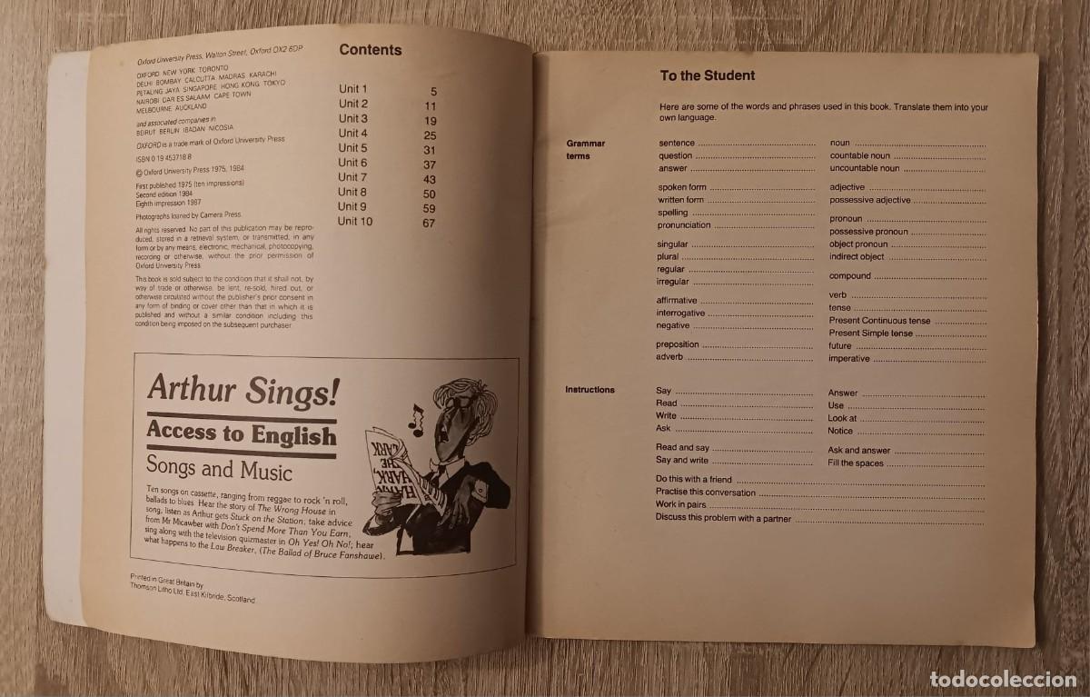 Libros de segunda mano: ACCESS TO ENGLISH STARTING OUT WORKBOOK A LIBRO DE EJERCICIOS A 1987 Libro de texto Ingl&eacute;s EGB - Foto 2