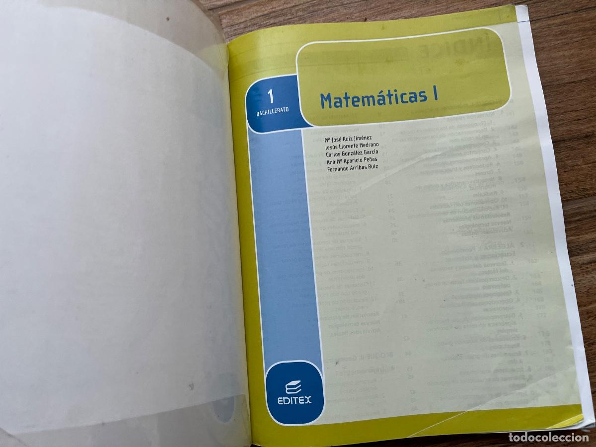 Libros de segunda mano: Matem&aacute;ticas I - 1&ordm; Bachillerato. EDITEX - Foto 10
