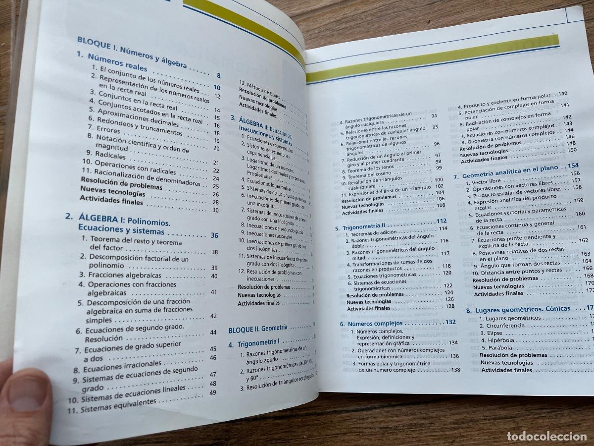 Libros de segunda mano: Matem&aacute;ticas I - 1&ordm; Bachillerato. EDITEX - Foto 11