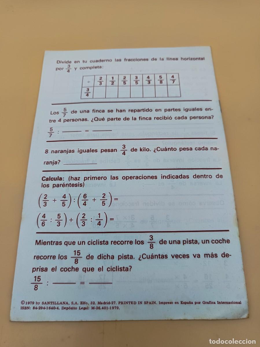 Libros de segunda mano: NUMEROS Y OPERACIONES N.24-SANTILLANA - Foto 2