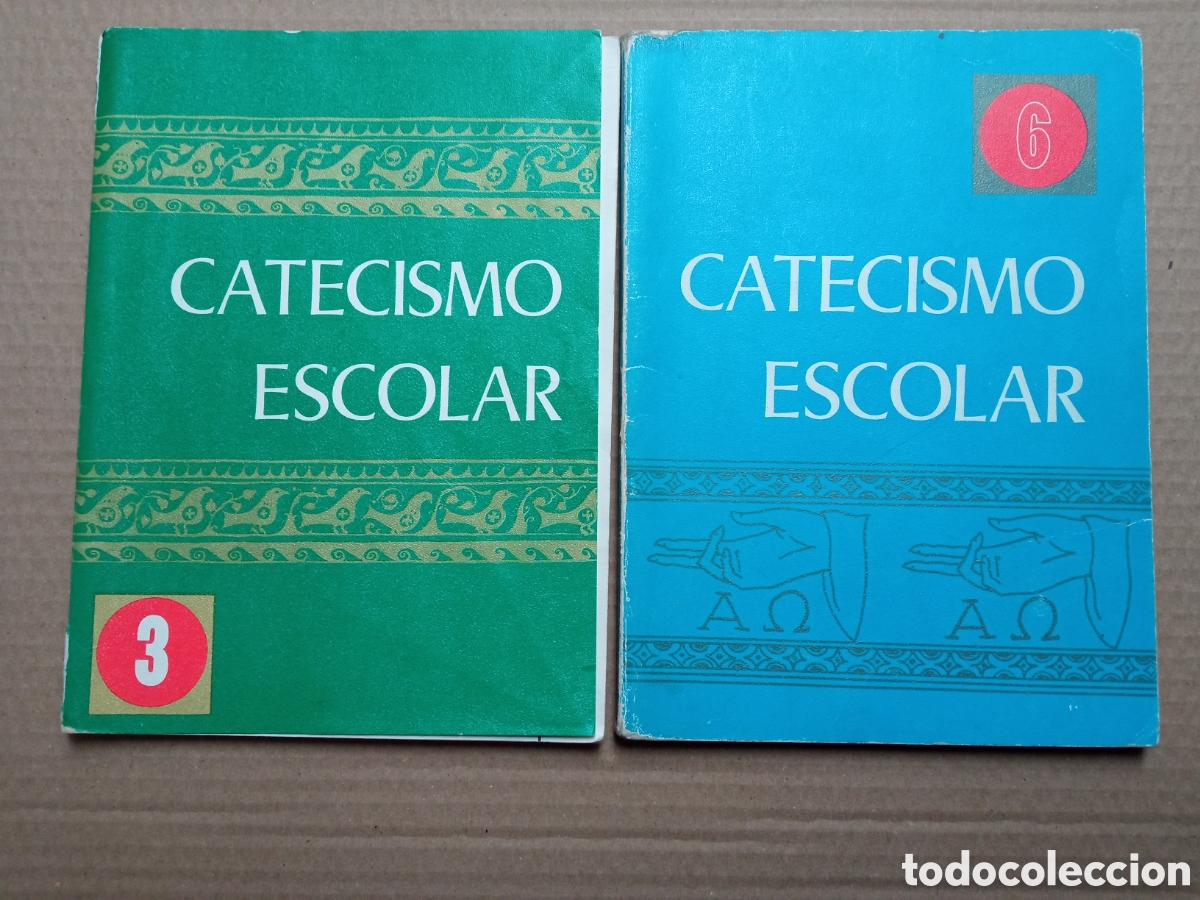 Libros de segunda mano: Lote Catecismo escolar 3 y 6. - Foto 1