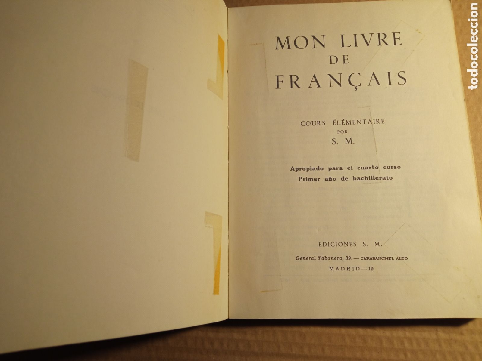 Libros de segunda mano: Le fran&ccedil;ais el&egrave;mentaire ediciones sm, 1967 - Foto 4