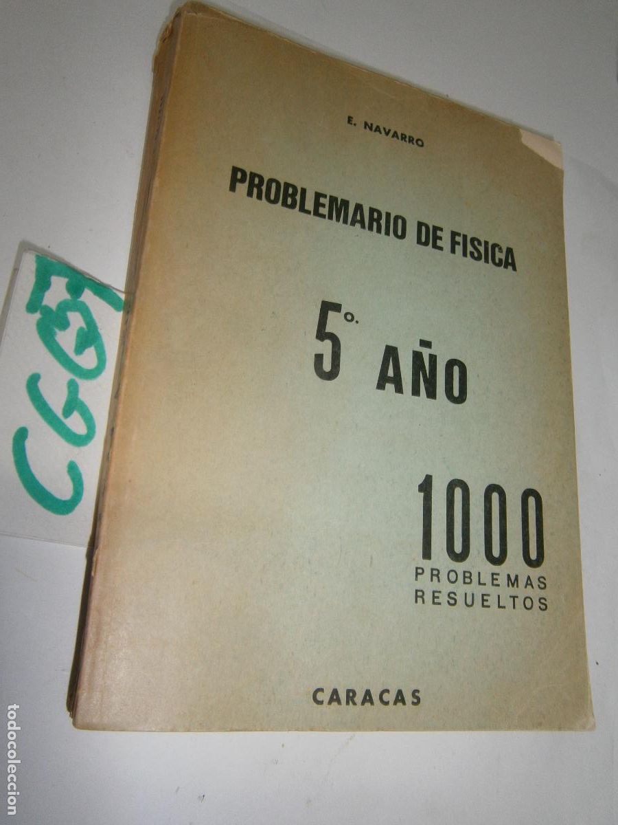 Libros de segunda mano: ANTIGUO LIBRO DE TEXTO - PROBLEMARIO DE FISICA 5&ordm; A&Ntilde;O - Foto 1
