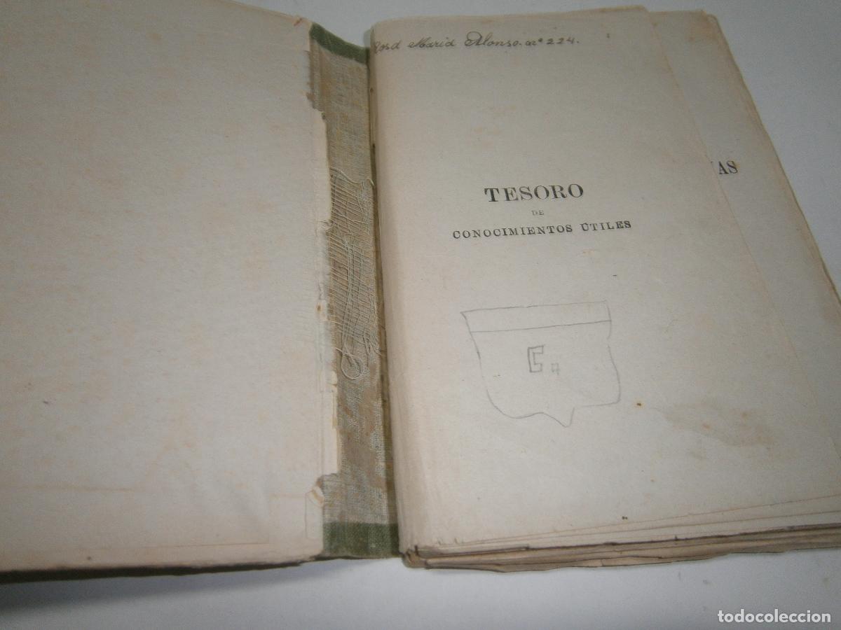 Libros de segunda mano: ANTIGUO LIBRO DE TEXTO - TESORO DE CONOCIMIENTOS UTILES - Foto 2