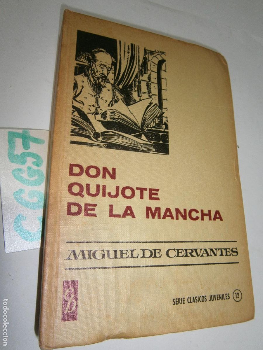 Libros de segunda mano: ANTIGUO LIBRO DE TEXTO - DON QUIJOTE DE LA MANCHA - Foto 1