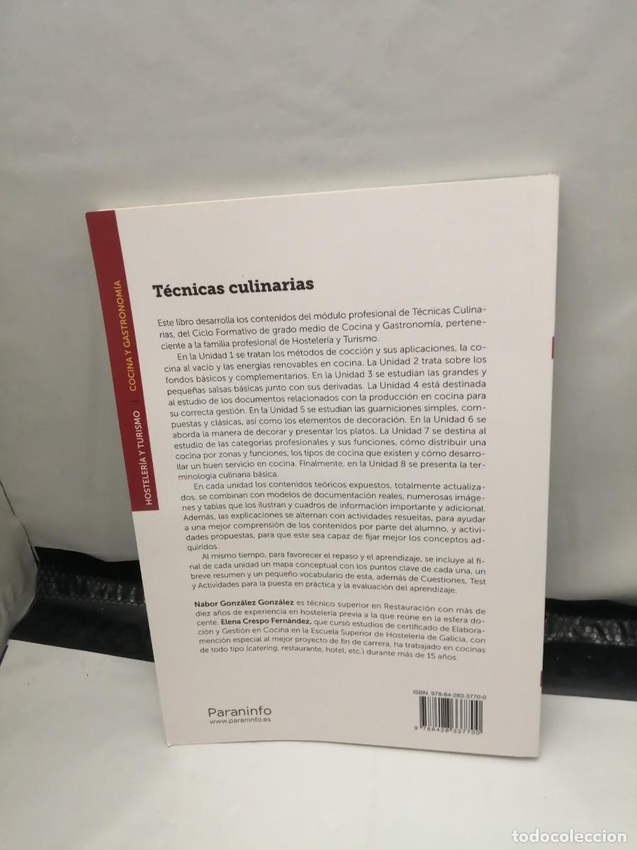 Libros de segunda mano: T&eacute;cnicas culinarias (Segunda edici&oacute;n 2020) - Foto 2