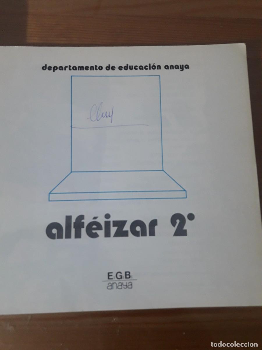 Libros de segunda mano: Antiguo libro de texto Alf&eacute;izar 2 EGB Anaya - Foto 2