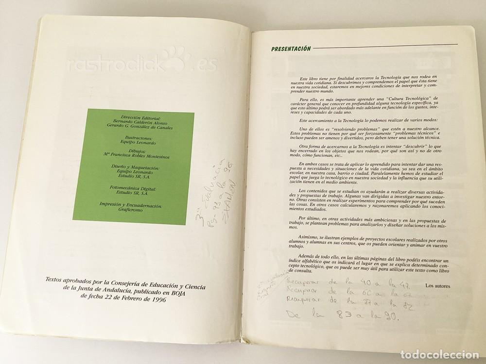 Libros de segunda mano: Libro de Tecnolog&iacute;a &ndash; 3&ordm; Educaci&oacute;n Secundaria &ndash; Ediciones La &Ntilde; y Equipo Leonardo - Foto 5