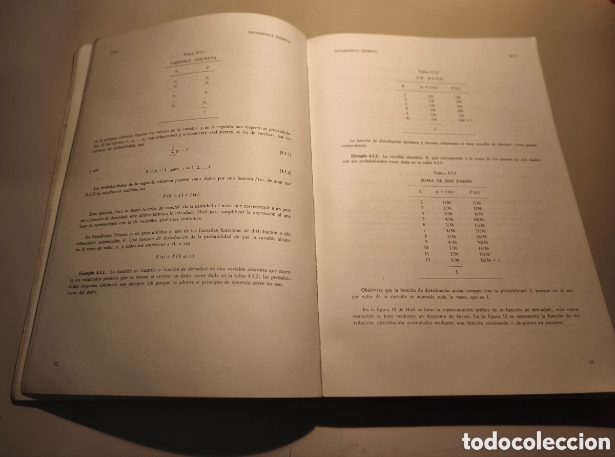 Libros de segunda mano: Estad&iacute;stica Teorica UNED curso 1976 - Foto 5