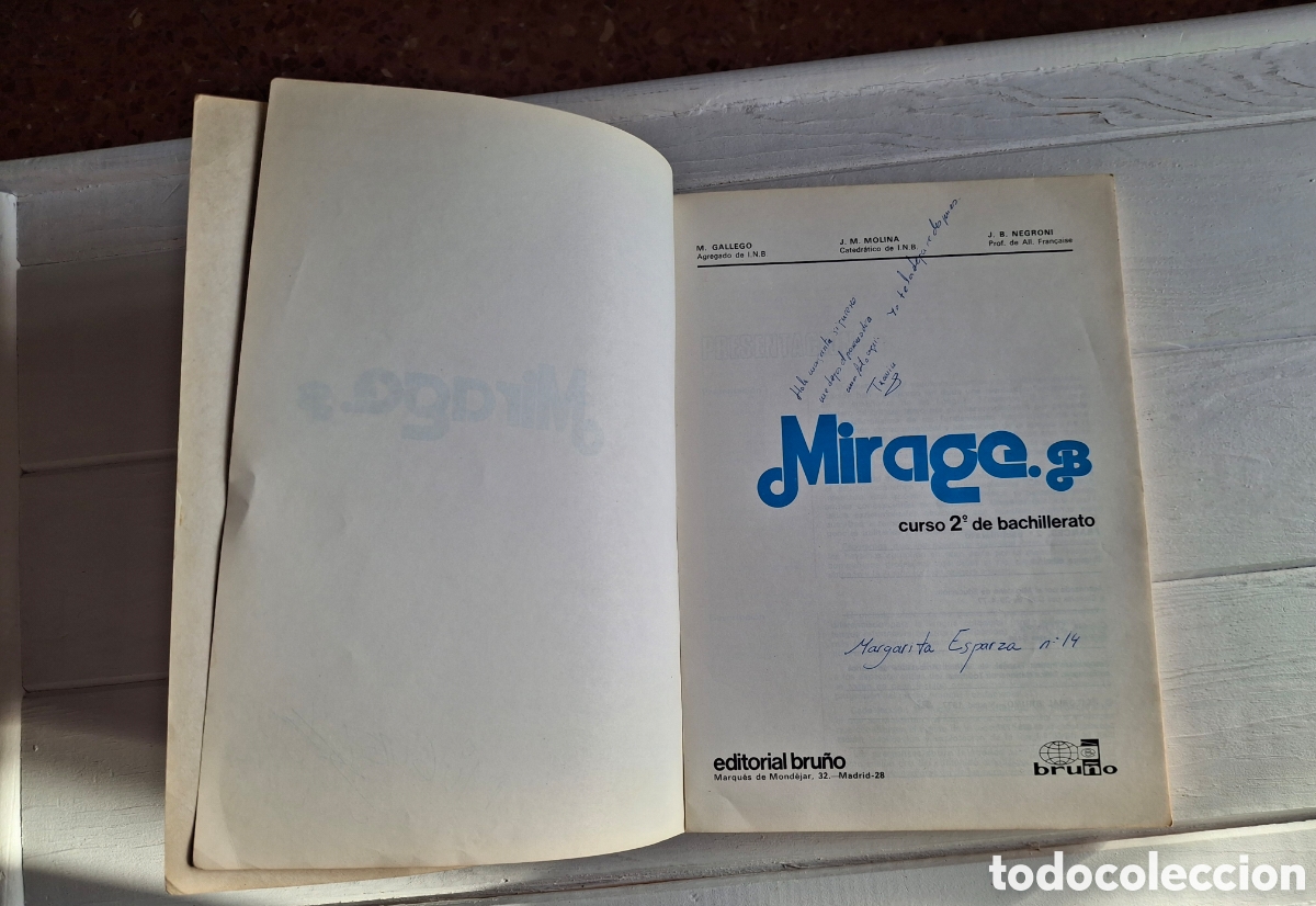 Libros de segunda mano: MIRAGE.B. FRANCES. BRU&Ntilde;O, 1977 - Foto 3