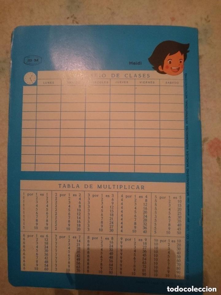Libros de segunda mano: LIBRETA ESCOLAR - DIBUJOS HEIDI -SIN USAR -A&Ntilde;OS 70 - Foto 2
